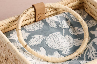 Khejur Woven Palm Leaf Napkin Basket